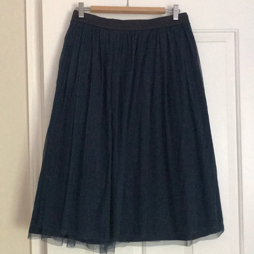 Jcrew Midnight Blue Tutu Midi skirt with Pockets